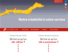 Tablet Screenshot of creation.riacreation.fr